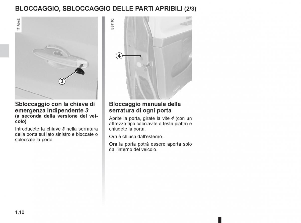 Renault Espace IV 4 manuale del proprietario / page 16