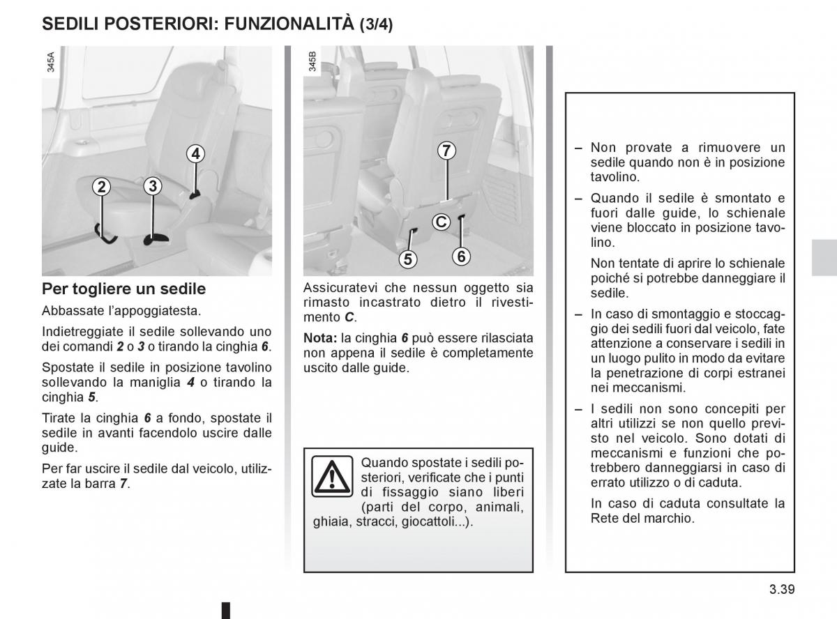 Renault Espace IV 4 manuale del proprietario / page 163