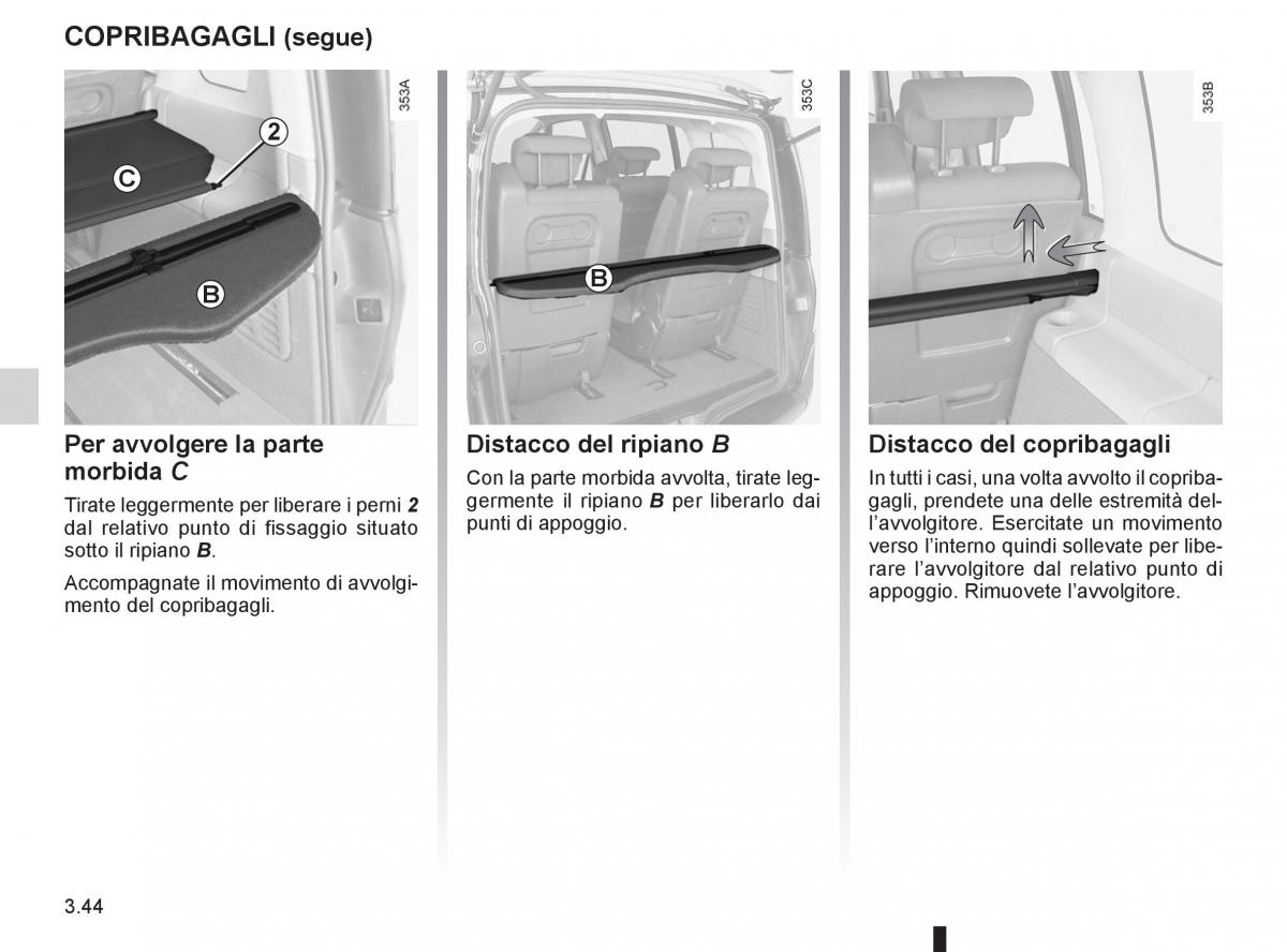 Renault Espace IV 4 manuale del proprietario / page 168