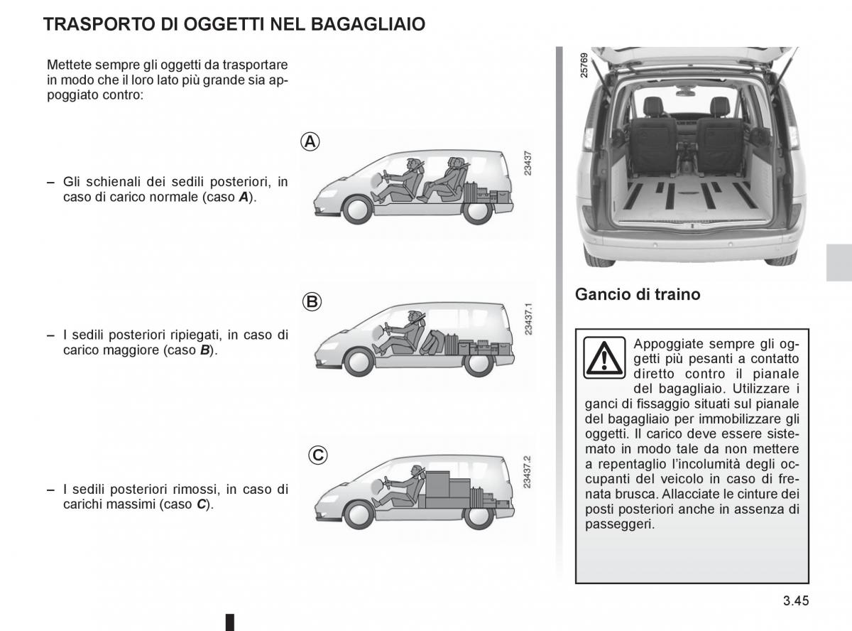 Renault Espace IV 4 manuale del proprietario / page 169