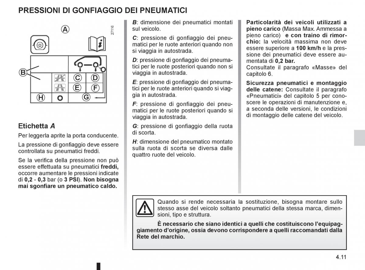 Renault Espace IV 4 manuale del proprietario / page 185