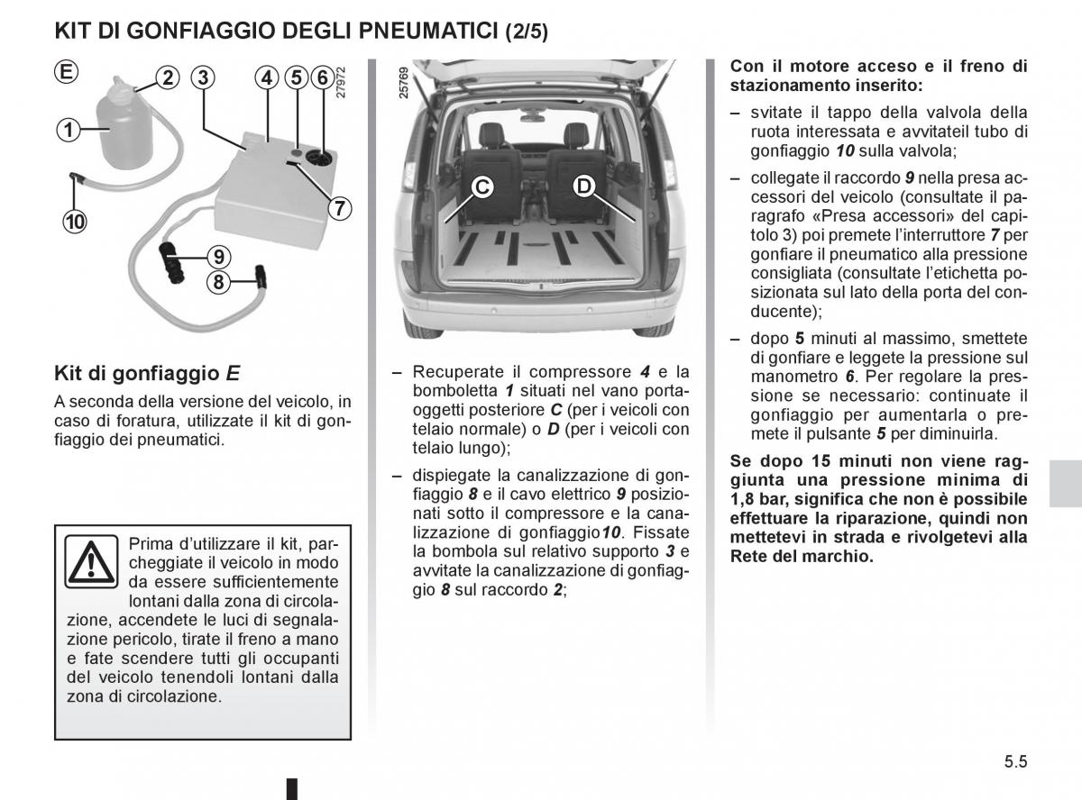 Renault Espace IV 4 manuale del proprietario / page 195