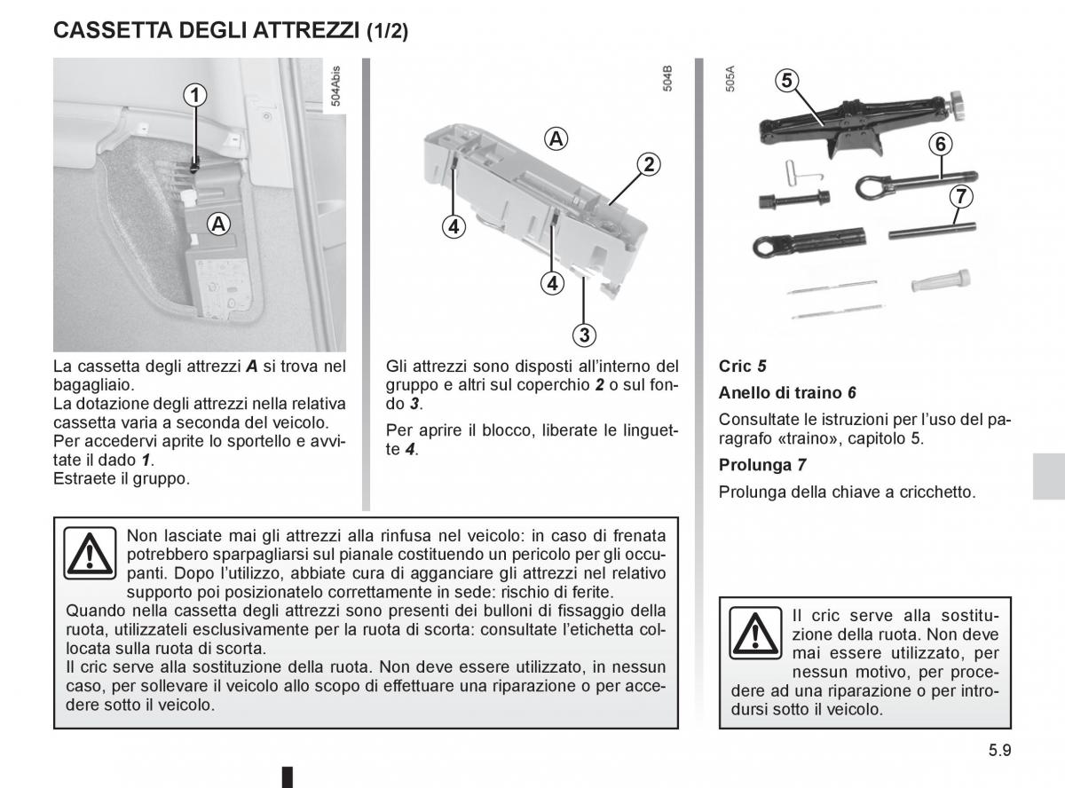 Renault Espace IV 4 manuale del proprietario / page 199