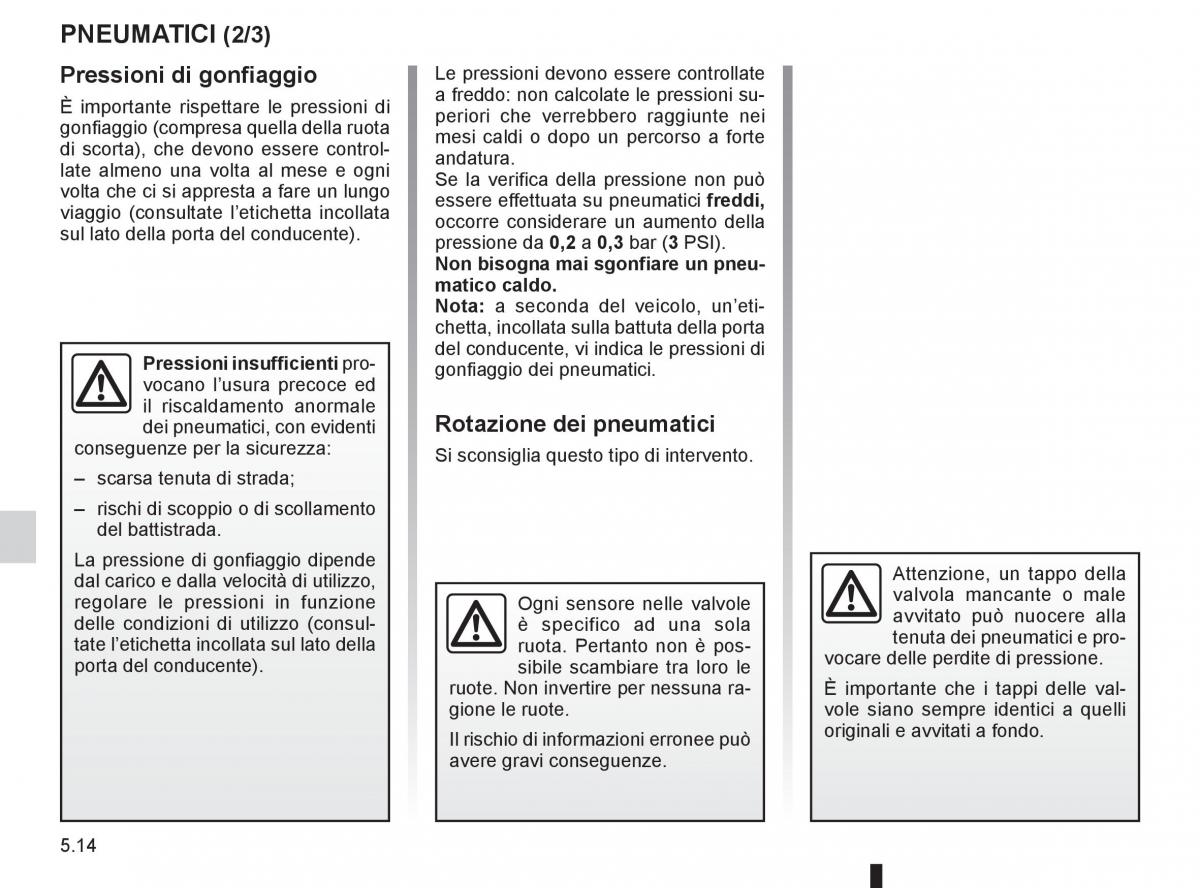 Renault Espace IV 4 manuale del proprietario / page 204