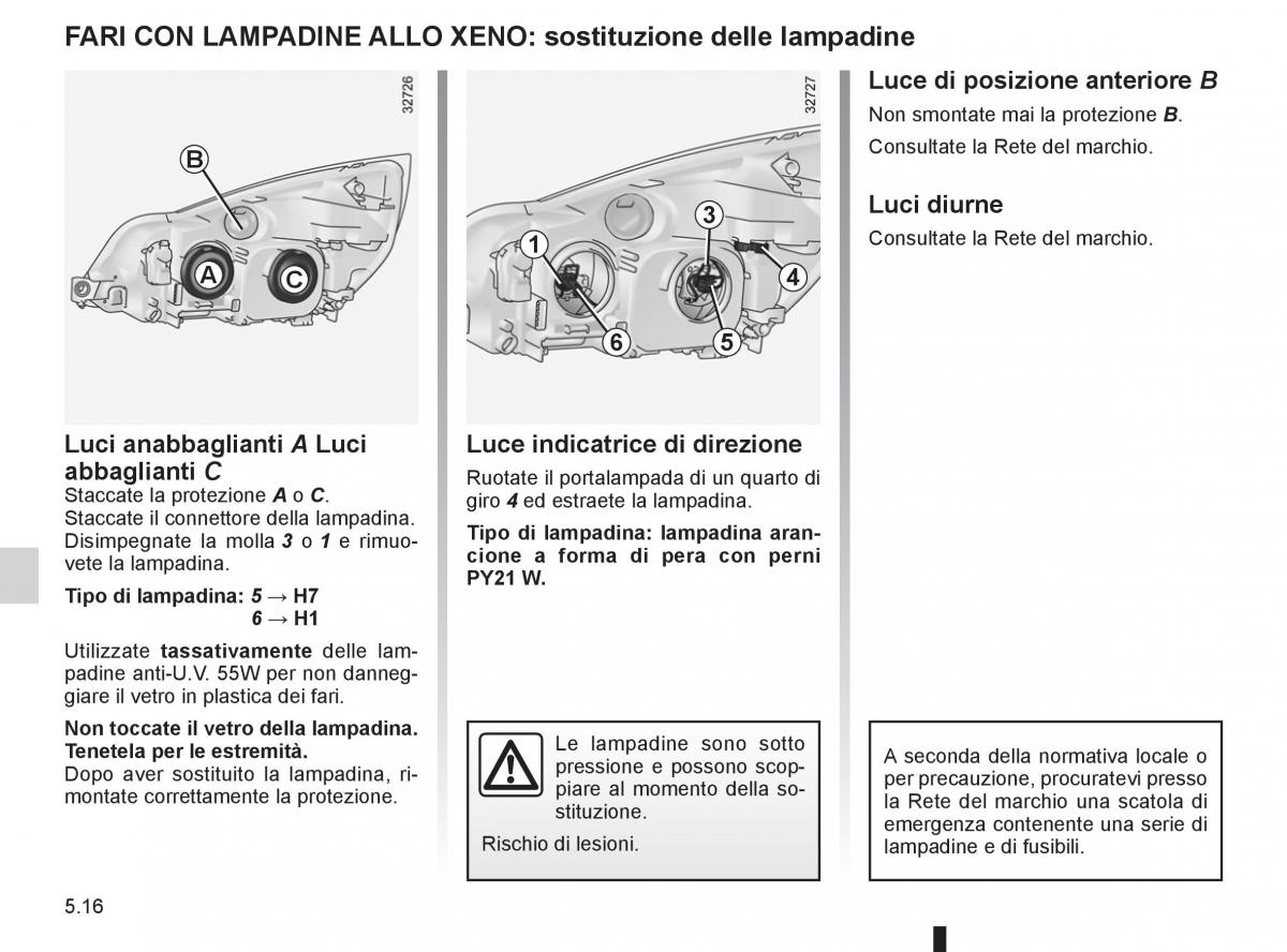 Renault Espace IV 4 manuale del proprietario / page 206