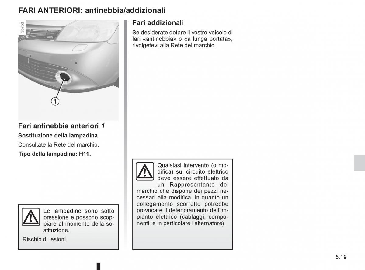 Renault Espace IV 4 manuale del proprietario / page 209