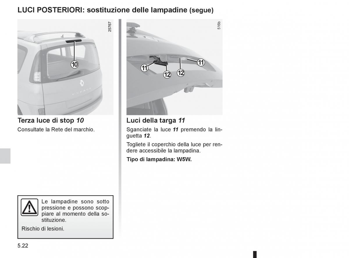 Renault Espace IV 4 manuale del proprietario / page 212