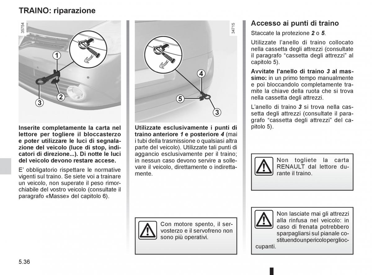 Renault Espace IV 4 manuale del proprietario / page 226