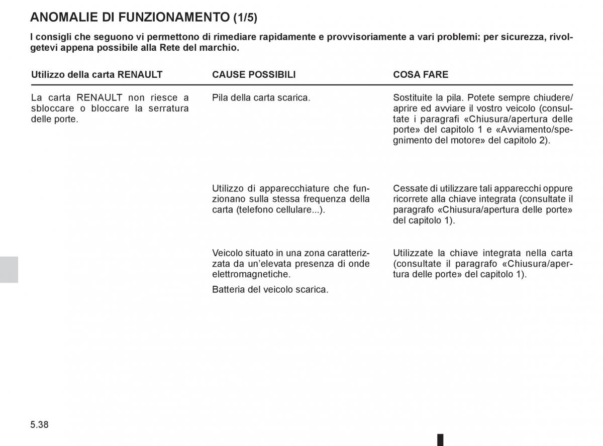 Renault Espace IV 4 manuale del proprietario / page 228