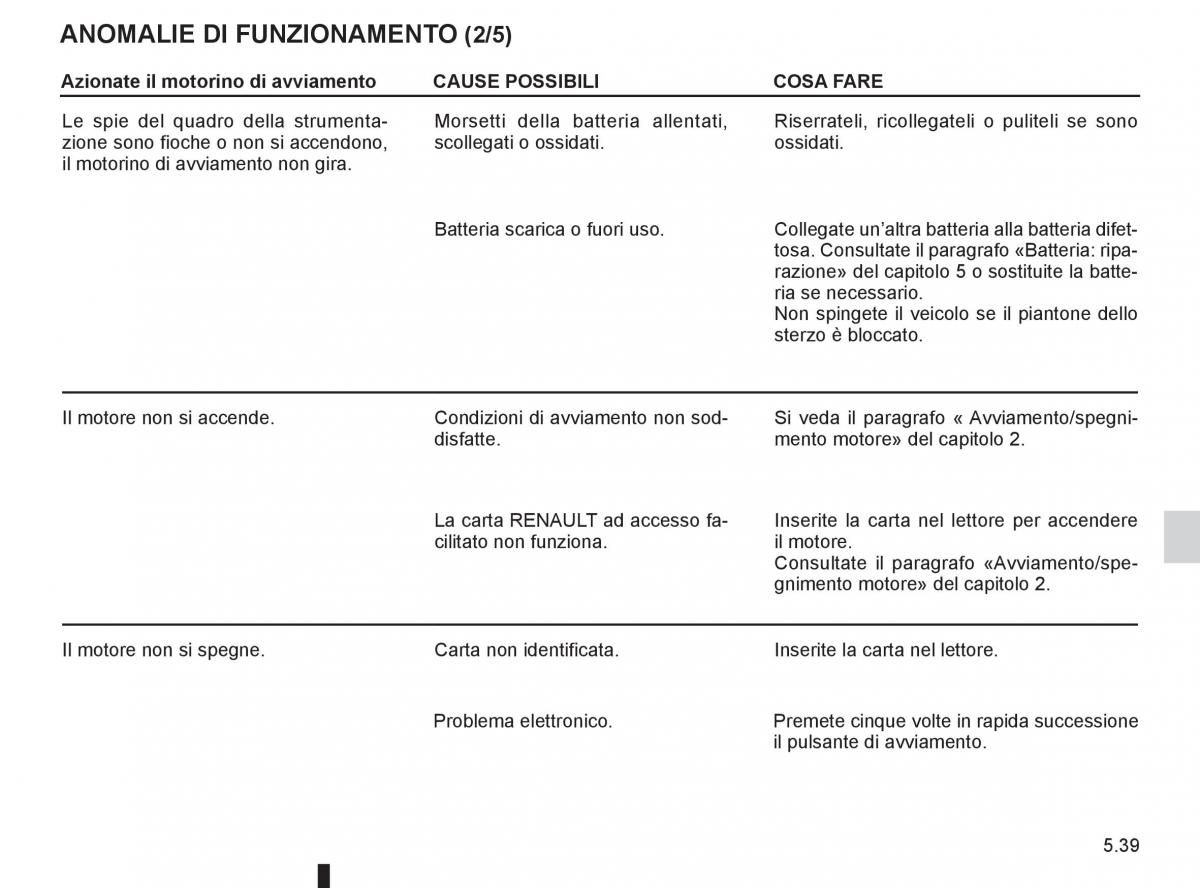 Renault Espace IV 4 manuale del proprietario / page 229