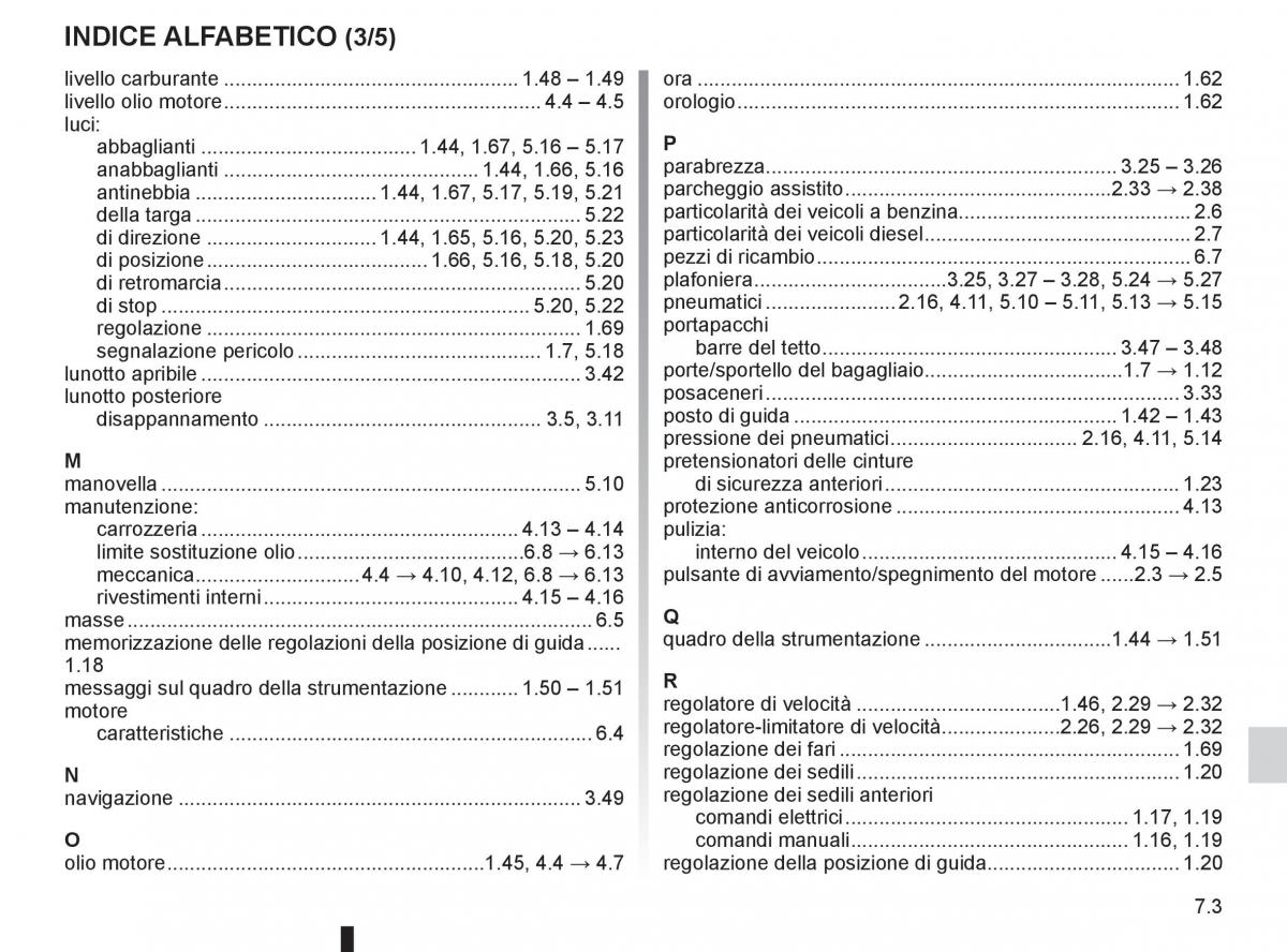 Renault Espace IV 4 manuale del proprietario / page 253