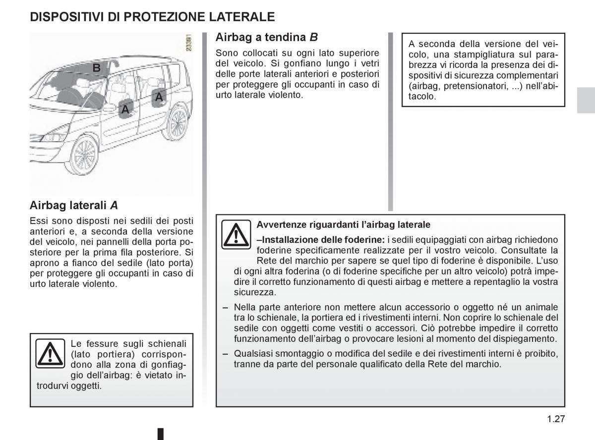 Renault Espace IV 4 manuale del proprietario / page 33