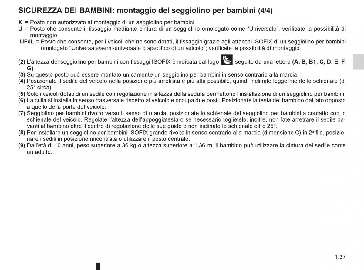 Renault Espace IV 4 manuale del proprietario / page 43