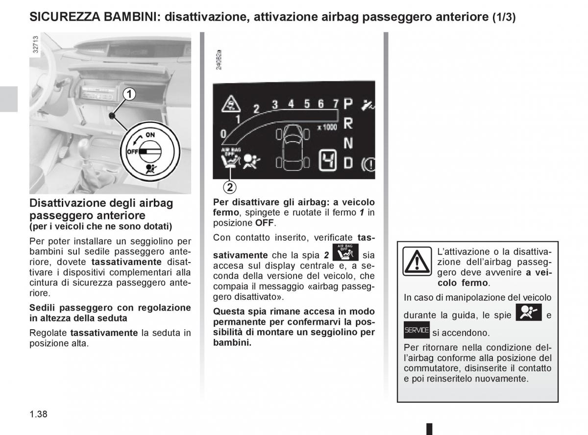 Renault Espace IV 4 manuale del proprietario / page 44