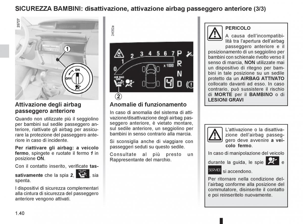 Renault Espace IV 4 manuale del proprietario / page 46