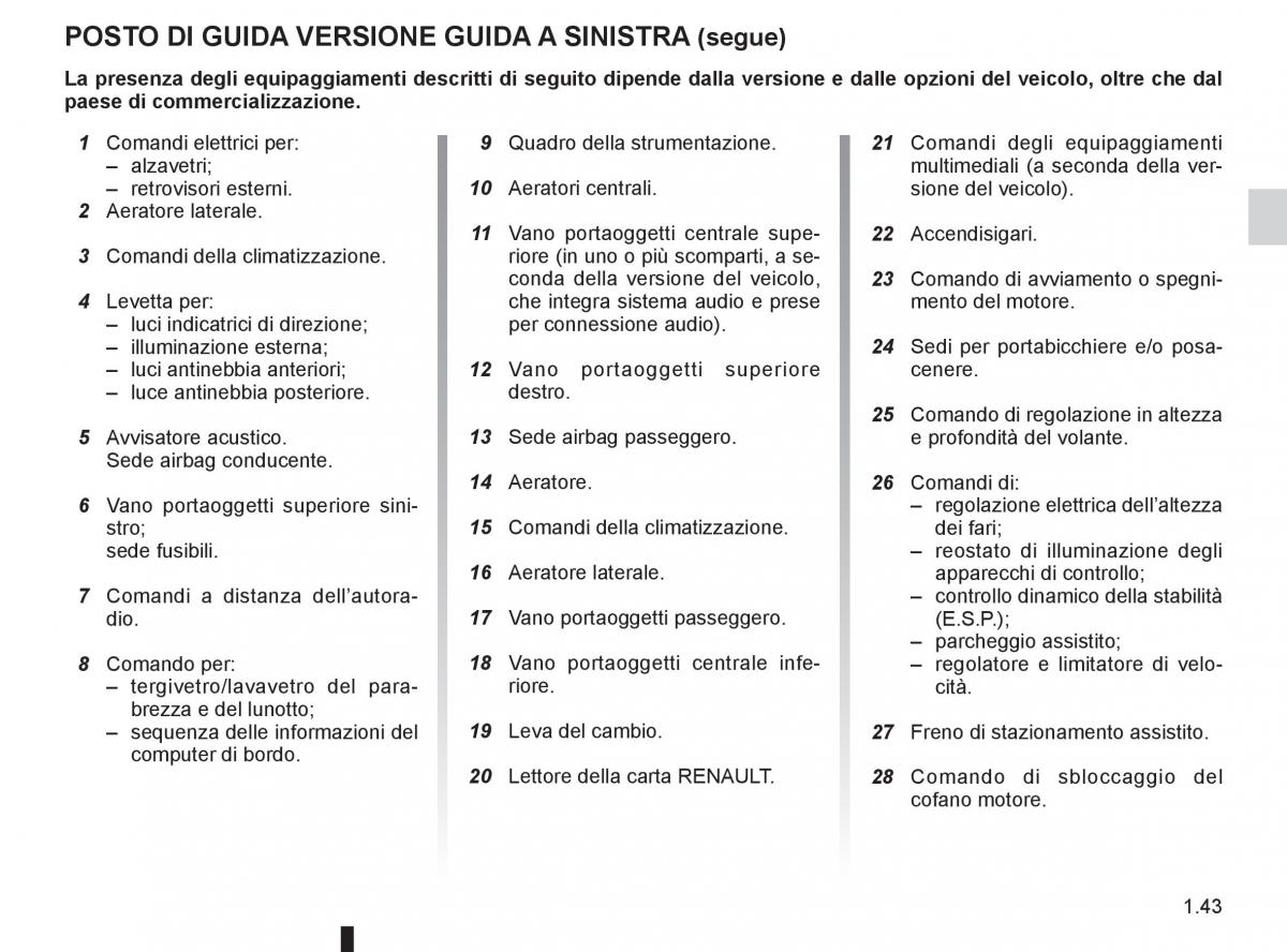 Renault Espace IV 4 manuale del proprietario / page 49