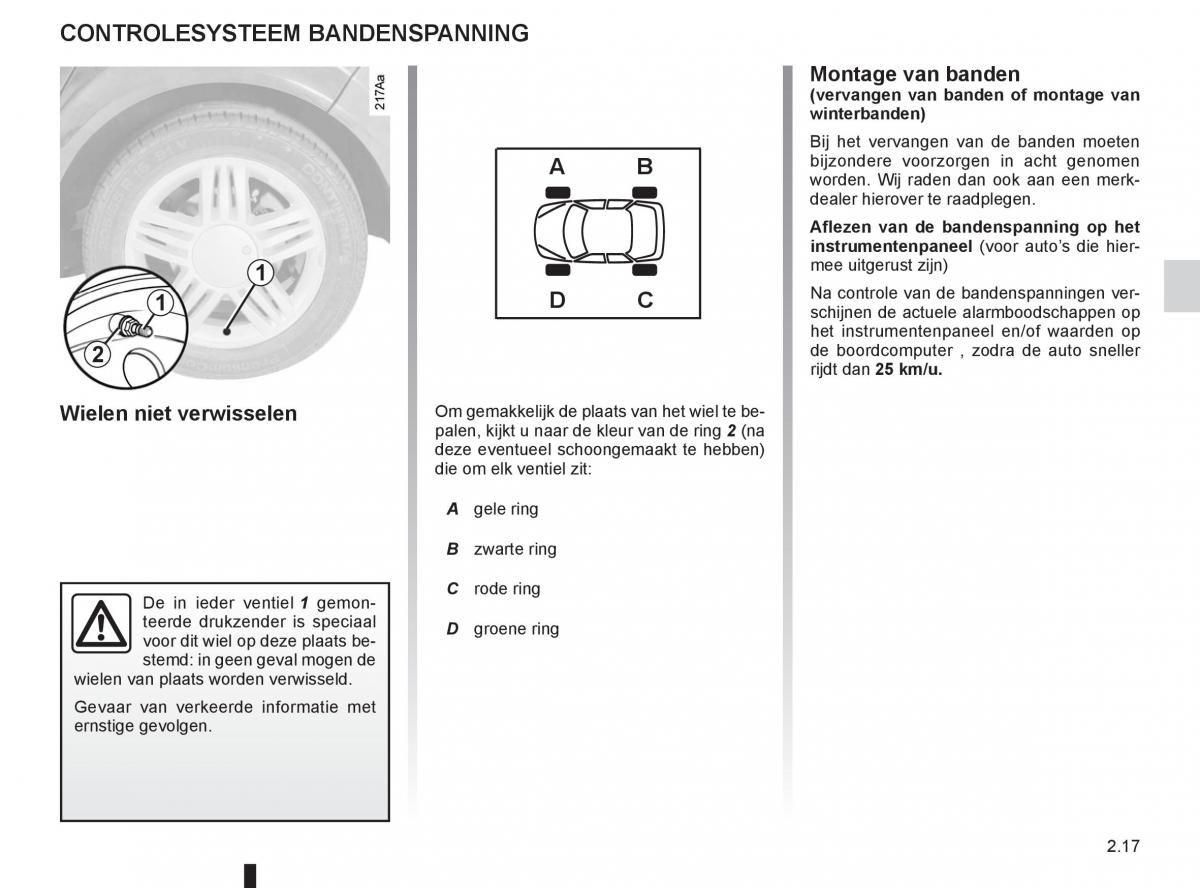 Renault Espace IV 4 handleiding / page 99