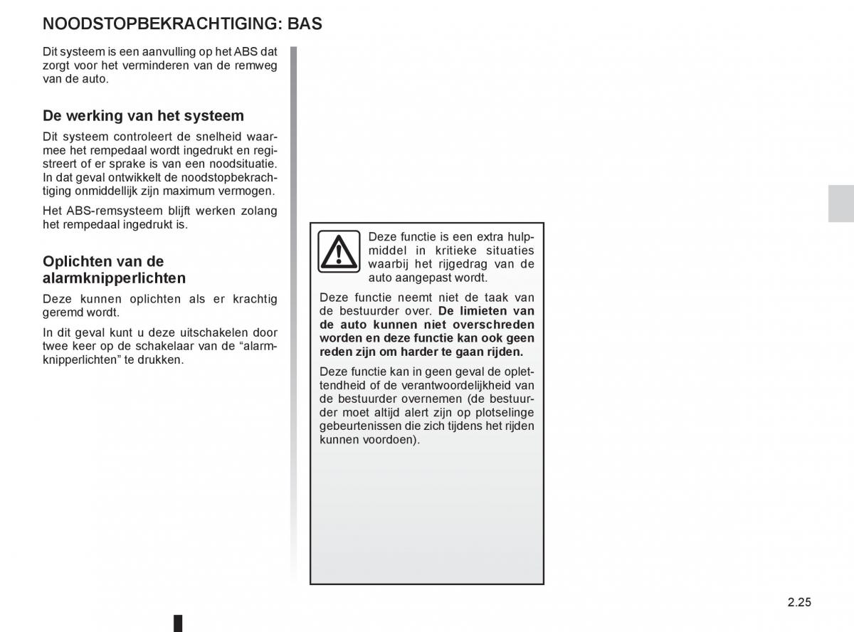 Renault Espace IV 4 handleiding / page 107