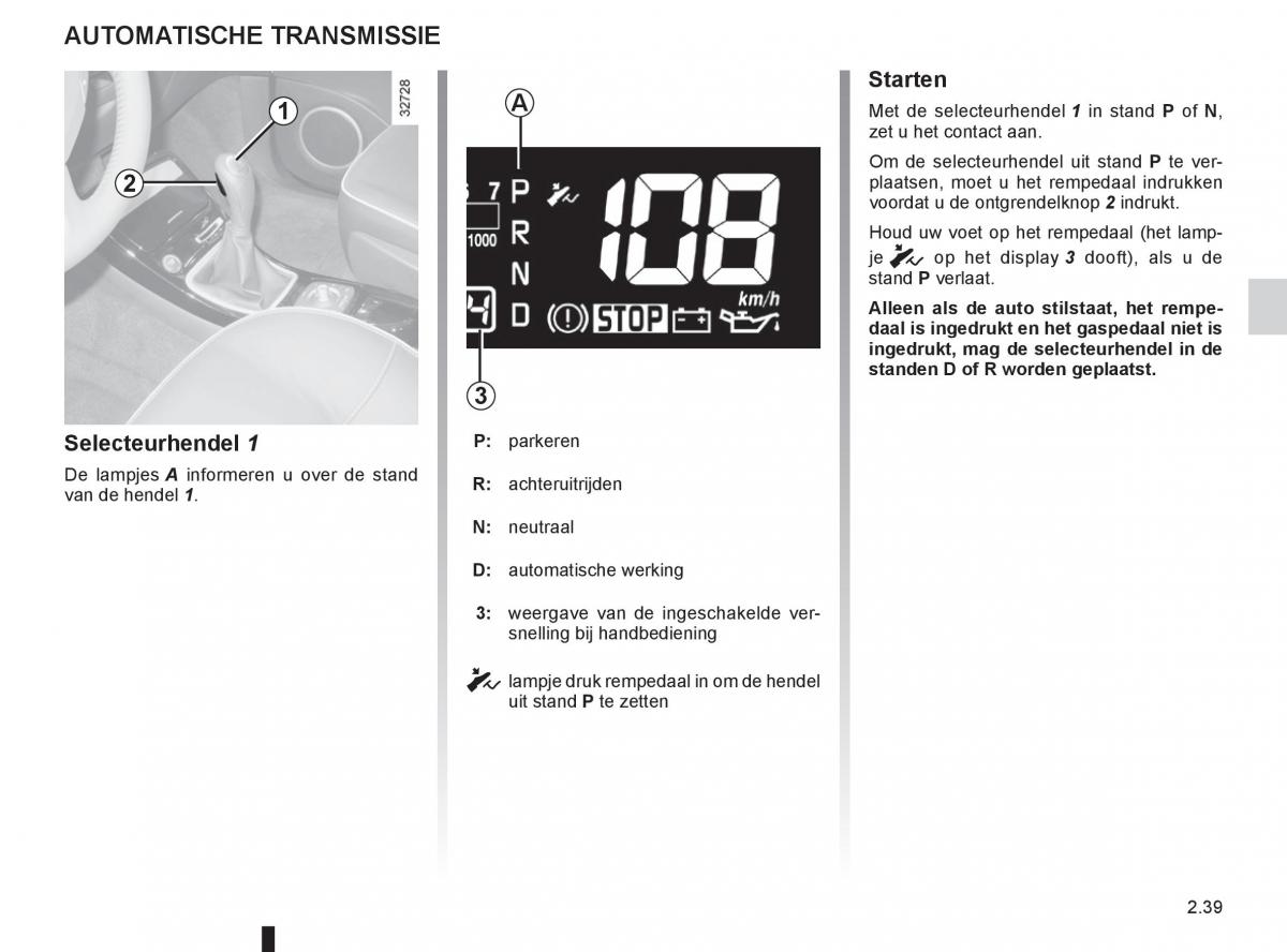 Renault Espace IV 4 handleiding / page 121