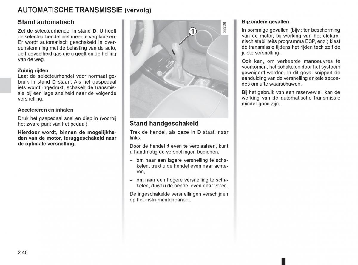 Renault Espace IV 4 handleiding / page 122