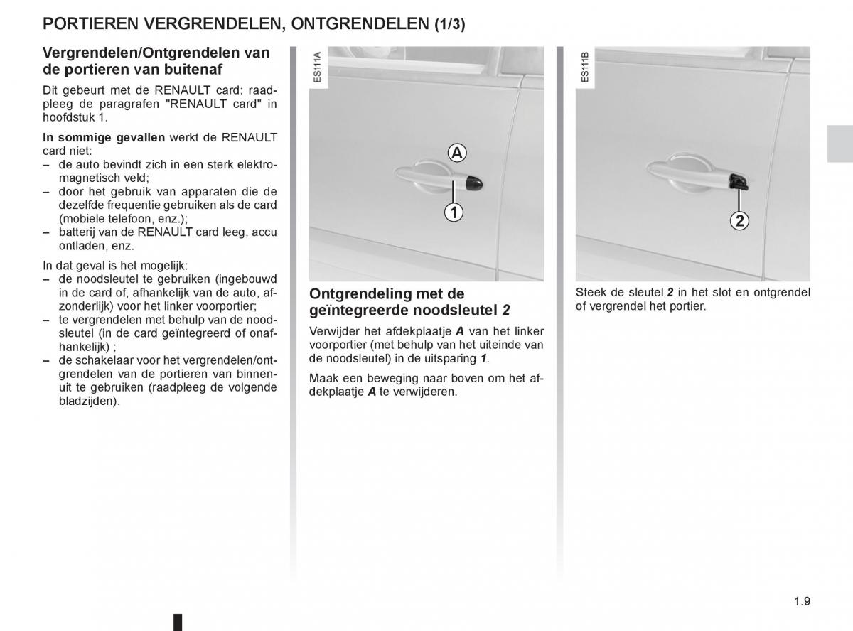 Renault Espace IV 4 handleiding / page 15