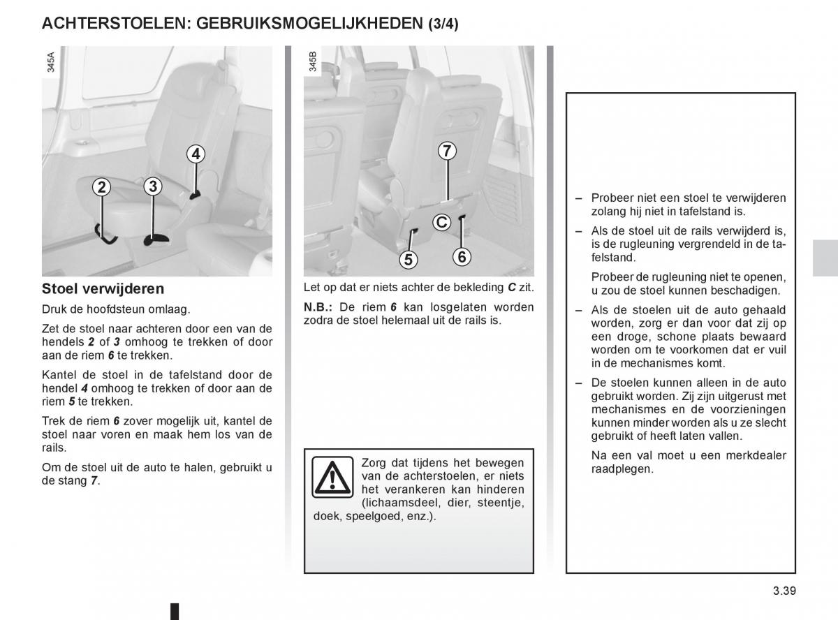 Renault Espace IV 4 handleiding / page 163