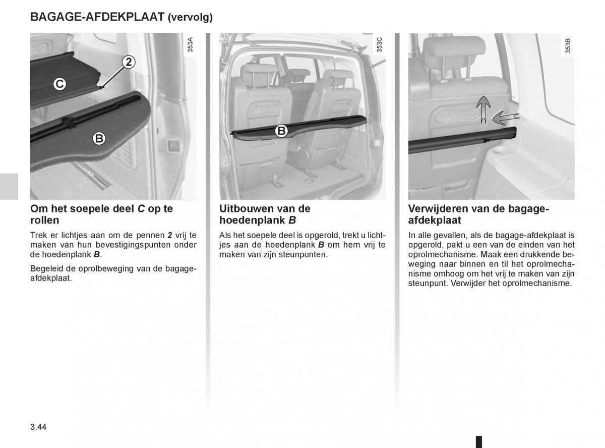 Renault Espace IV 4 handleiding / page 168