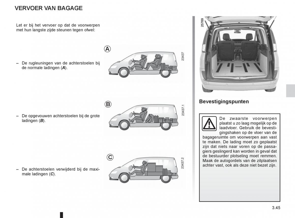 Renault Espace IV 4 handleiding / page 169