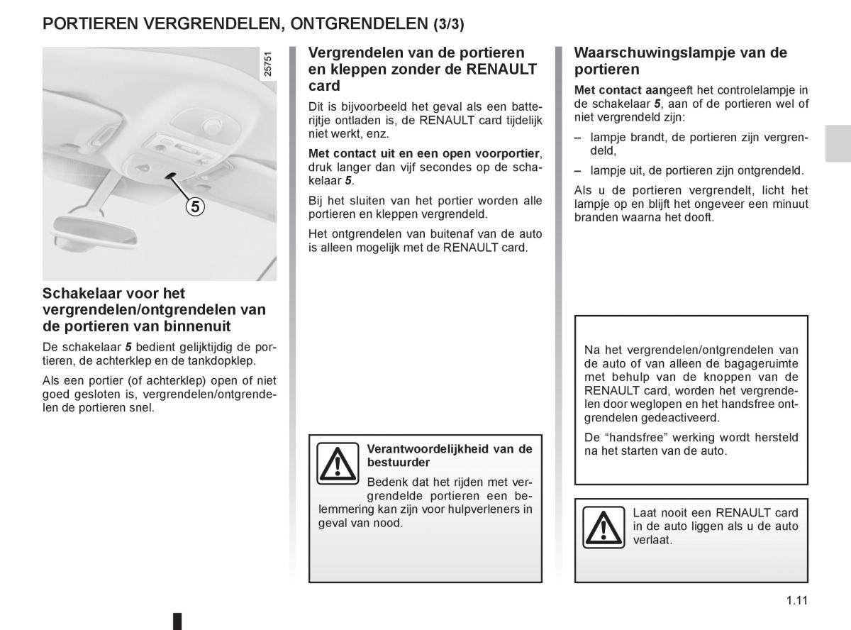 Renault Espace IV 4 handleiding / page 17