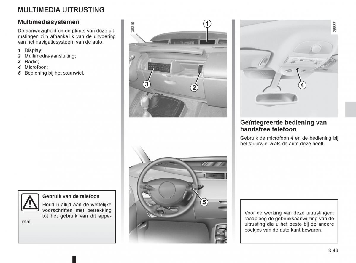 Renault Espace IV 4 handleiding / page 173