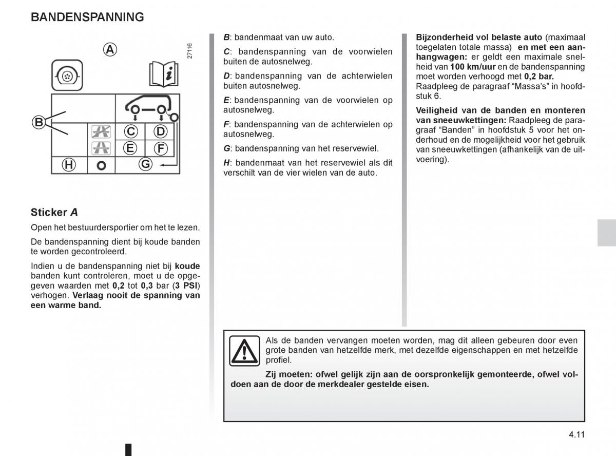 Renault Espace IV 4 handleiding / page 185