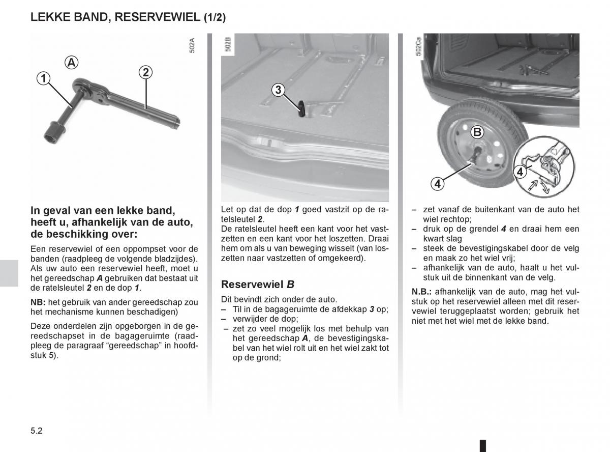 Renault Espace IV 4 handleiding / page 192