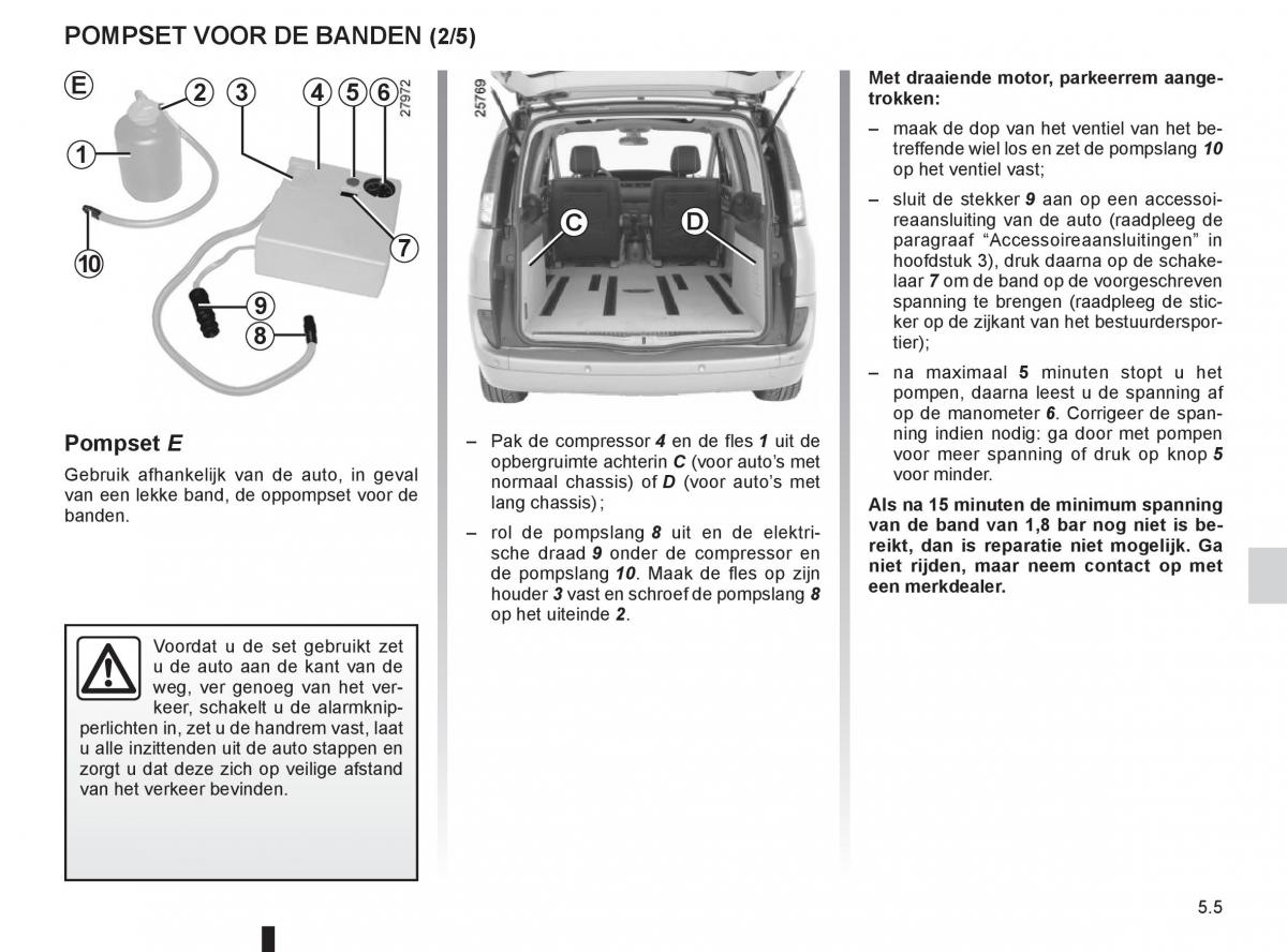 Renault Espace IV 4 handleiding / page 195