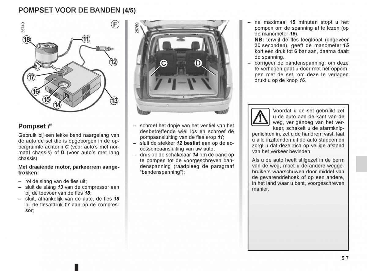 Renault Espace IV 4 handleiding / page 197