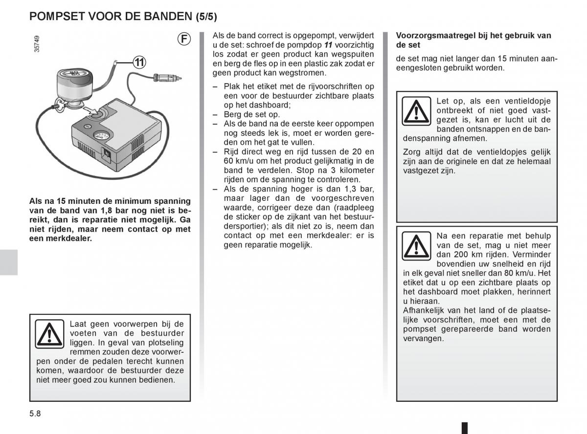 Renault Espace IV 4 handleiding / page 198