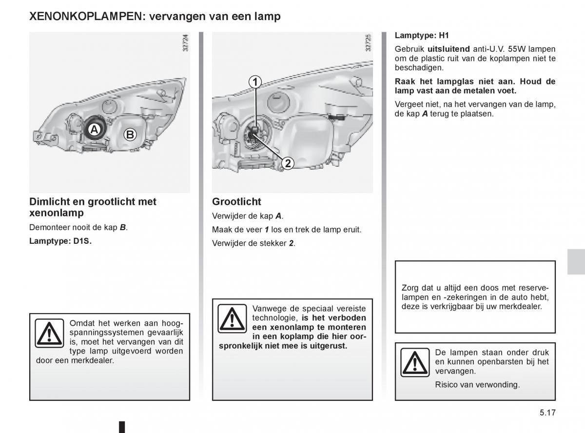 Renault Espace IV 4 handleiding / page 207