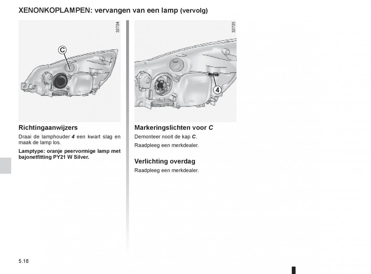 Renault Espace IV 4 handleiding / page 208