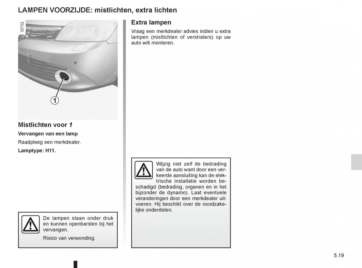 Renault Espace IV 4 handleiding / page 209