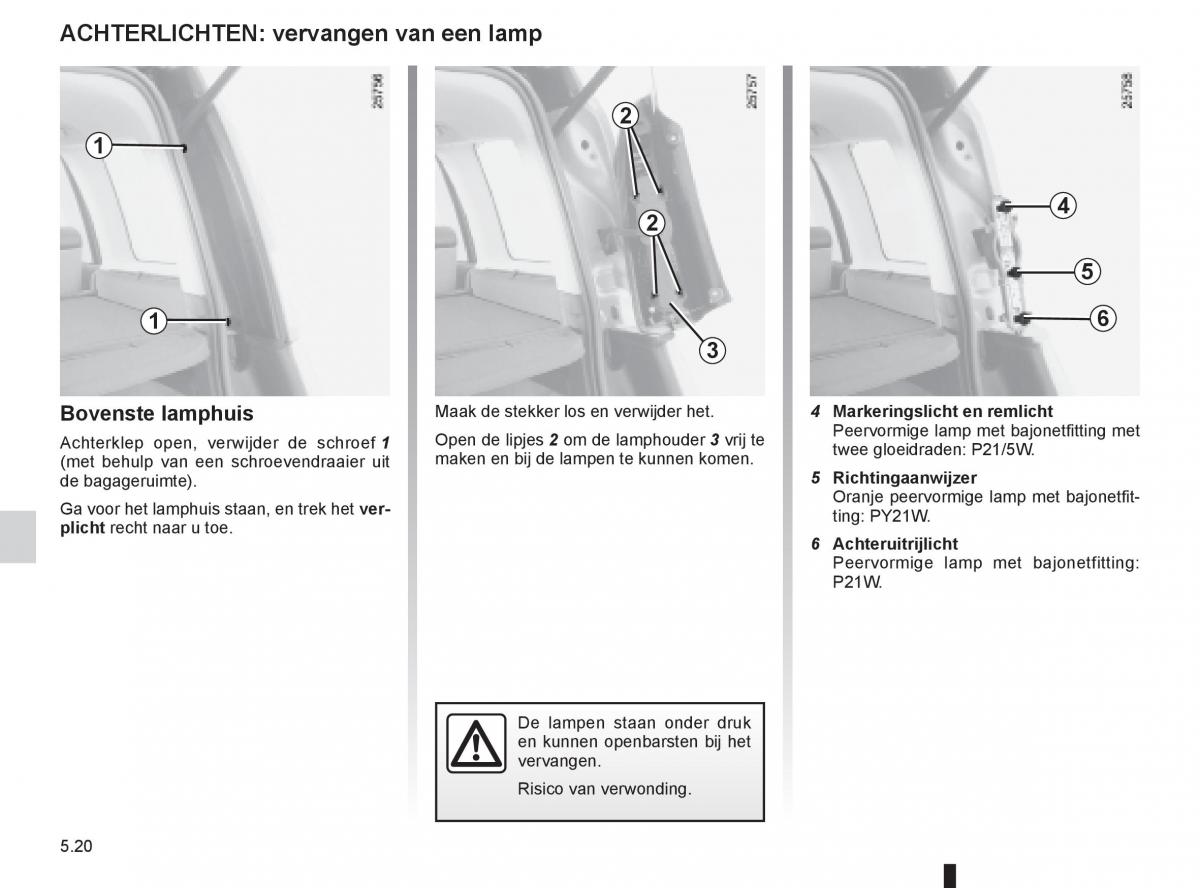 Renault Espace IV 4 handleiding / page 210