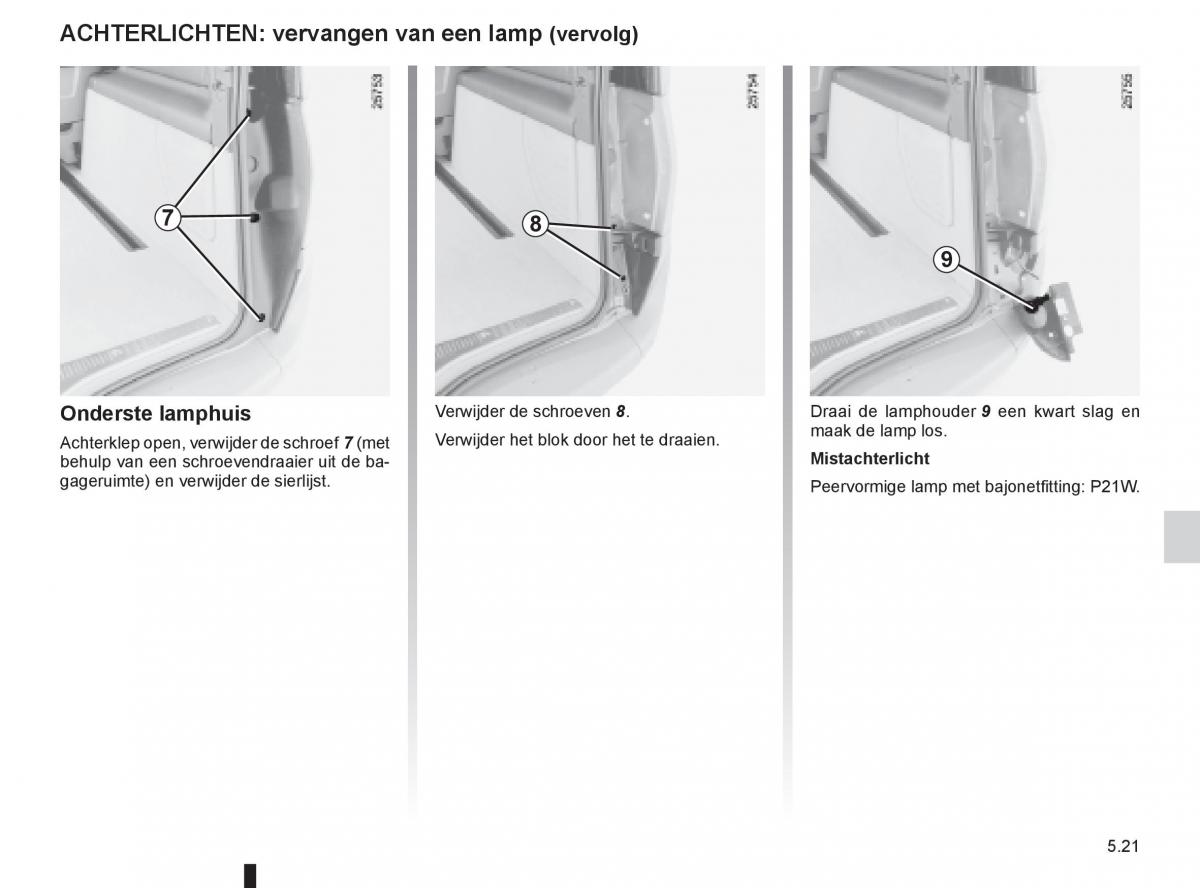 Renault Espace IV 4 handleiding / page 211