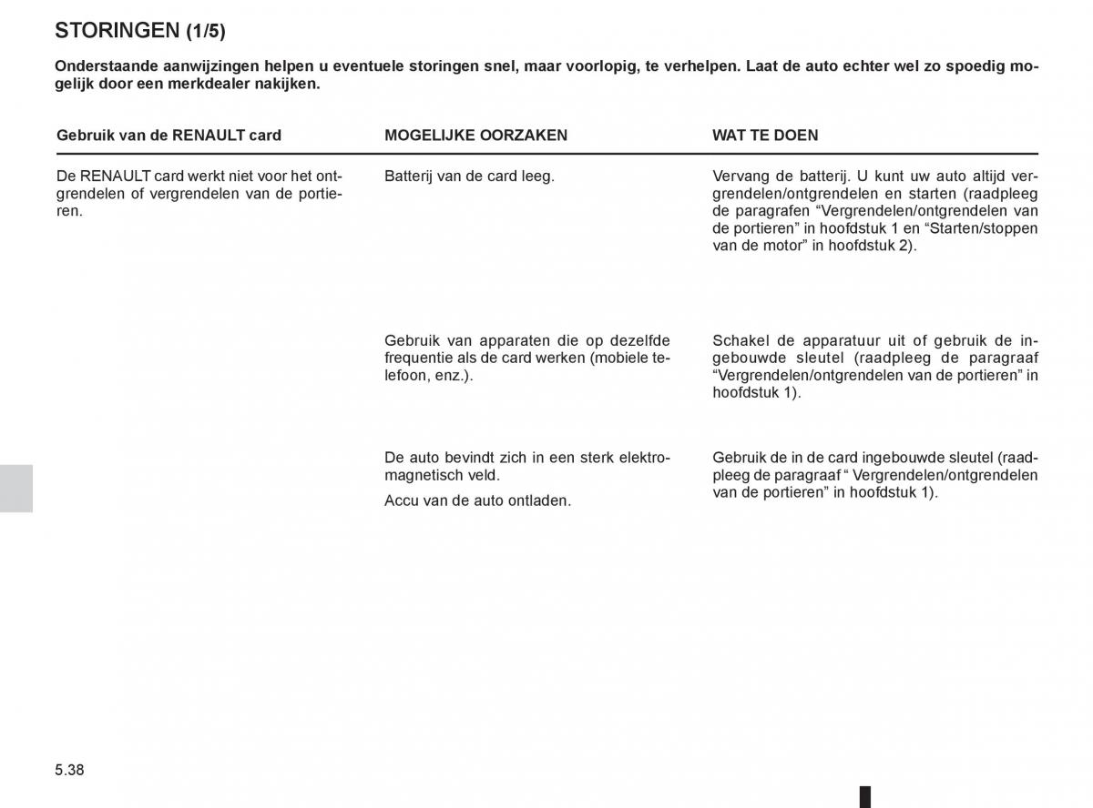 Renault Espace IV 4 handleiding / page 228