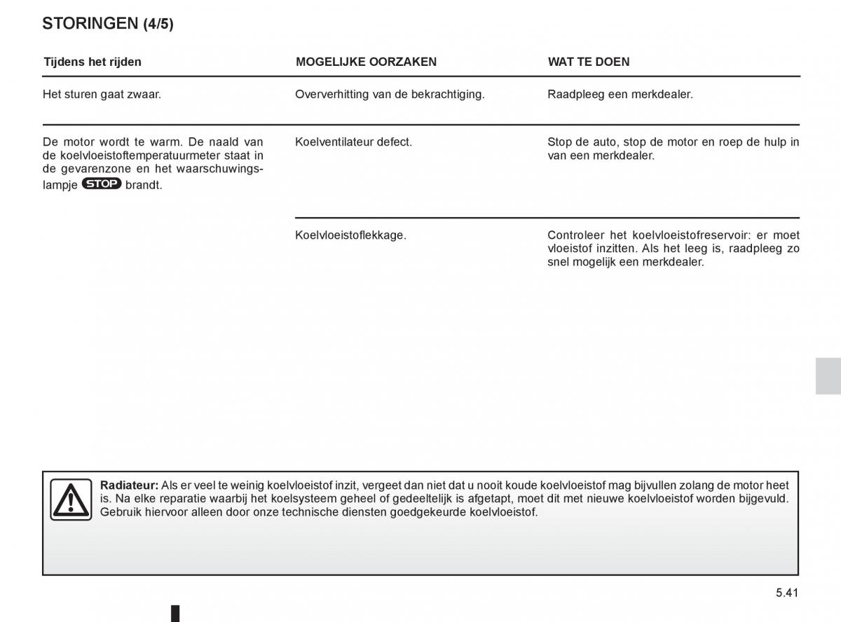 Renault Espace IV 4 handleiding / page 231