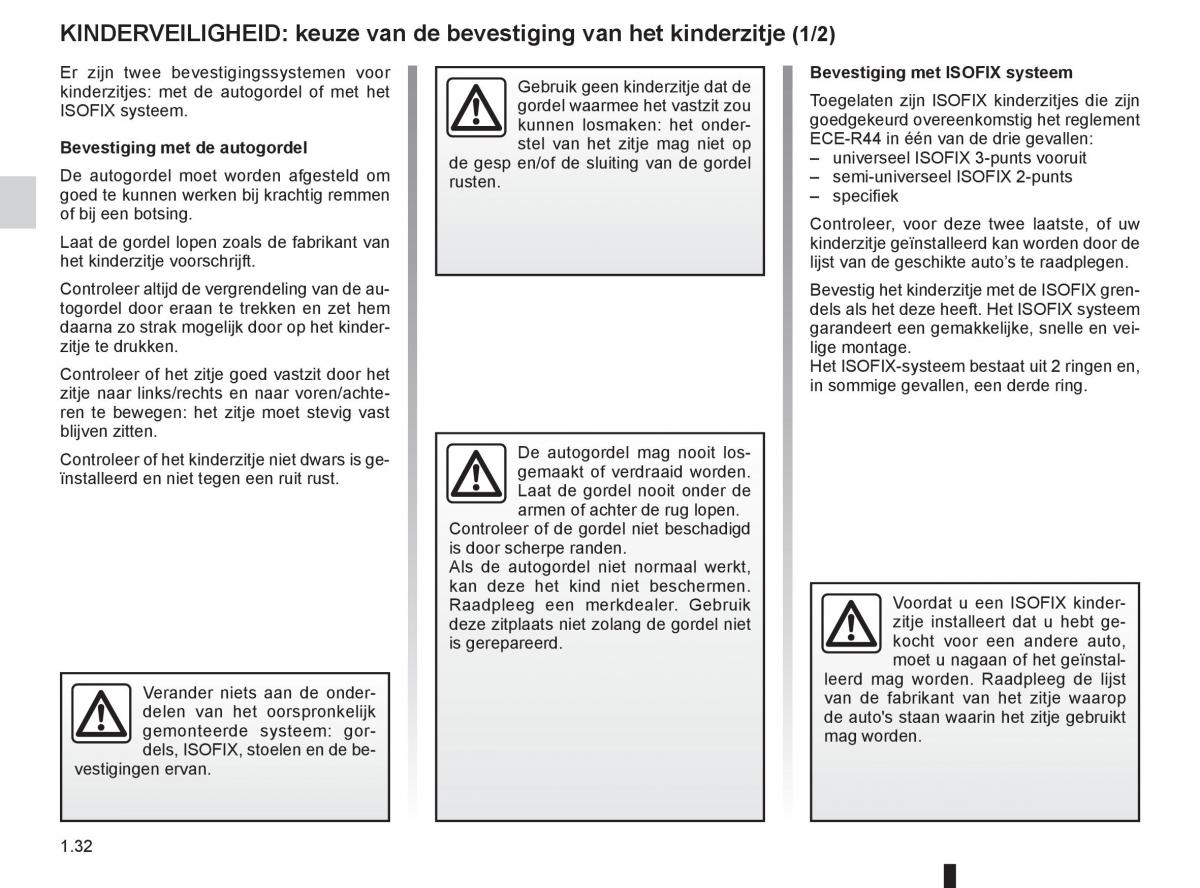 Renault Espace IV 4 handleiding / page 38