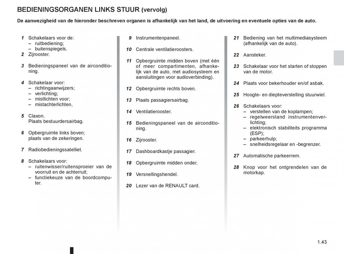 Renault Espace IV 4 handleiding / page 49