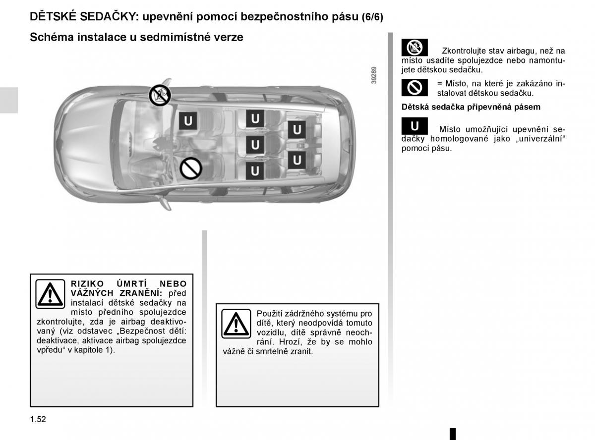 Renault Espace V 5 navod k obsludze / page 58