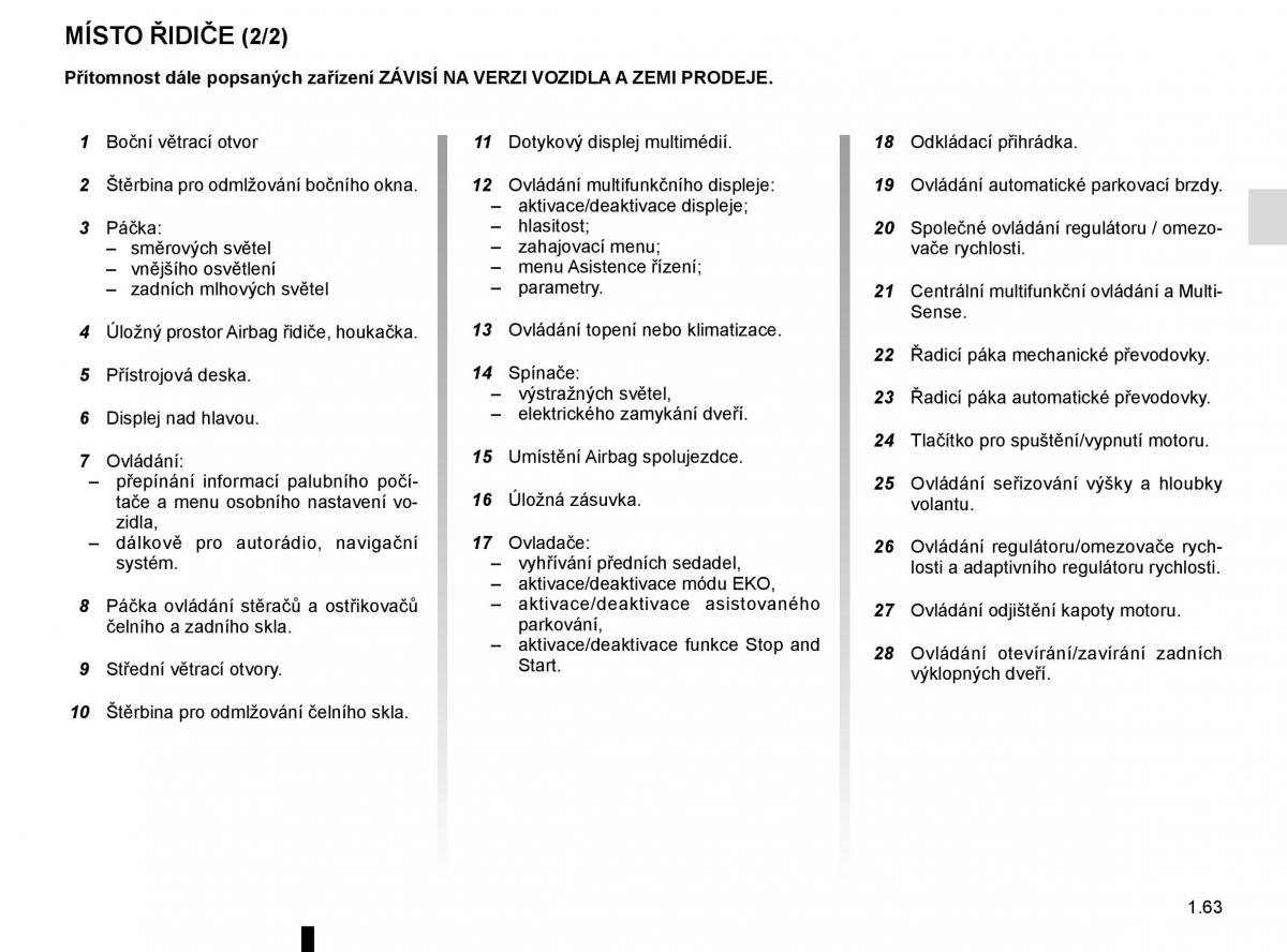 Renault Espace V 5 navod k obsludze / page 69