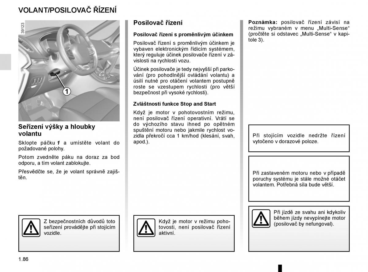 Renault Espace V 5 navod k obsludze / page 92