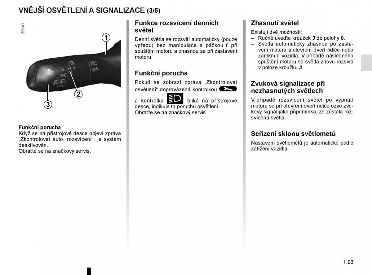 Renault Espace V 5 navod k obsludze / page 99