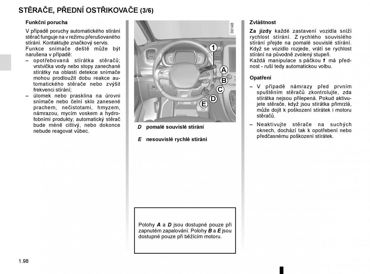 Renault Espace V 5 navod k obsludze / page 104