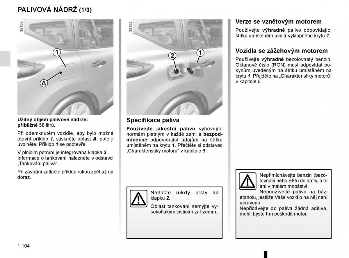 Renault Espace V 5 navod k obsludze / page 110